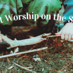 Image of a child picking up sticks with the title "Why Not Worship on the Sabbath?"