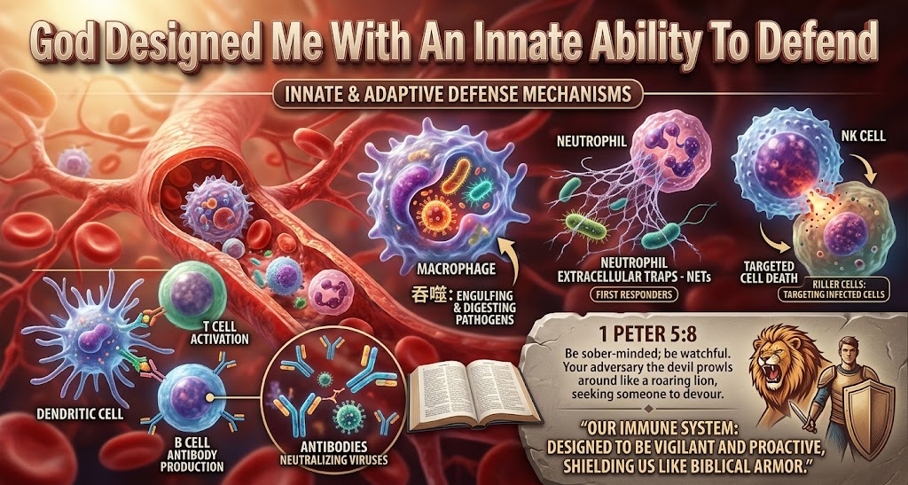 God Designed Me With An Innate Ability To Defend - 1 Pet. 5:8